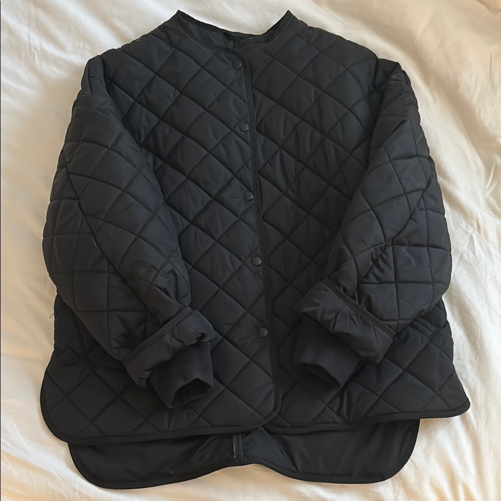 Women's Quilted Black Jacket